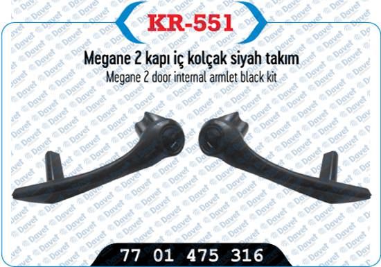 KAYA KR-551 Kapi Kolcagi On Sag/Sol Siyah Megane Ii Takim